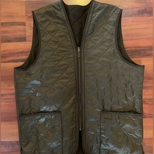 Barbour Olive Quilted Vest